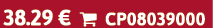 38.29 €  CP08039000