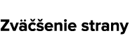 Zv  enie strany