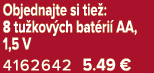 Objednajte si tie : 8 tu kov ch bat ri AA, 1,5 V 4162642 5.49﻿﻿ €