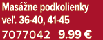 Mas ne podkolienky ve . 36 40, 41 45 7077042 9.99 €
