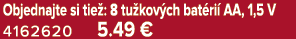 Objednajte si tie : 8 tu kov ch bat ri AA, 1,5 V 4162620 5.49 €
