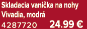 Skladacia vani ka na nohy Vivadia, modr 4287720 24.99 €