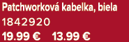 Patchworkov kabelka, biela 1842920 19.99 € 13.99 €