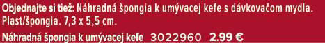 Objednajte si tie : N hradn  pongia k um vacej kefe s d vkova om mydla. Plast/ pongia. 7,3 x 5,5 cm. N hradn   pongi...