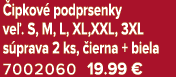  ipkov podprsenky ve . S, M, L, XL,XXL, 3XL s prava 2 ks,  ierna + biela 7002060 19.99 €