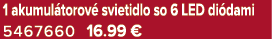 1 akumul torov svietidlo so 6 LED di dami 5467660 16.99 €