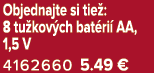 Objednajte si tie : 8 tu kov ch bat ri AA, 1,5 V 4162660 5.49﻿﻿ €
