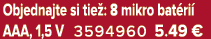 Objednajte si tie : 8 mikro bat ri AAA, 1,5 V 3594960 5.49﻿﻿ €