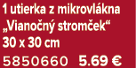 1 utierka z mikrovl kna „Viano n strom ek“ 30 x 30 cm 5850660 5.69 €