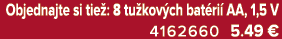 Objednajte si tie : 8 tu kov ch bat ri AA, 1,5 V 4162660 5.49﻿﻿ €