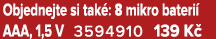 Objednejte si tak : 8 mikro bateri AAA, 1,5 V 3594910 139 K 