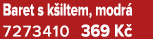 Baret s k iltem, modr 7273410 369 K 