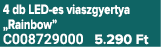 4 db LED es viaszgyertya „Rainbow” C008729000 5.290 Ft