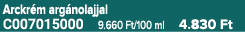 Arckr m arg nolajjal C007015000 9.660 Ft/100 ml 4.830 Ft