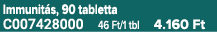 Immunit s, 90 tabletta C007428000 46 Ft/1 tbl 4.160 Ft