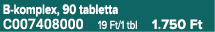 B komplex, 90 tabletta C007408000 19 Ft/1 tbl 1.750 Ft
