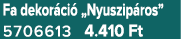 Fa dekor ci „Nyuszip ros” 5706613 4.410 Ft