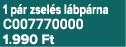1 p r zsel s l bp rna C007770000 1.990 Ft