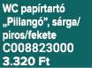 WC pap rtart „Pillang ”, s rga/piros/fekete C008823000 3.320 Ft