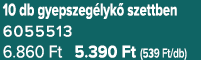 10 db gyepszeg lyk szettben 6055513 6.860 Ft 5.390 Ft (539 Ft/db)