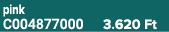 pink C004877000 3.620 Ft