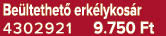 Be ltethet erk lykos r 4302921 9.750 Ft