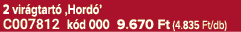2 vir gtart ‚Hord ’ C007812 k d 000 9.670 Ft (4.835 Ft/db)
