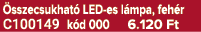  sszecsukhat LED es l mpa, feh r C100149 k d 000 6.120 Ft