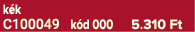k k C100049 k d 000 5.310 Ft