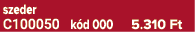 szeder C100050 k d 000 5.310 Ft