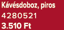 K v sdoboz, piros 4280521 3.510 Ft