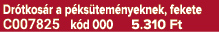 Dr tkos r a p ks tem nyeknek, fekete C007825 k d 000 5.310 Ft