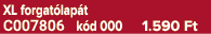 XL forgat lap t C007806 k d 000 1.590 Ft