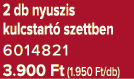 2 db nyuszis kulcstart szettben 6014821 3.900 Ft (1.950 Ft/db)