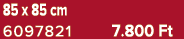 85 x 85 cm 6097821 7.800 Ft