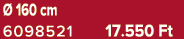  160 cm 6098521 17.550 Ft