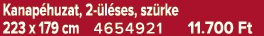 Kanap huzat, 2 l ses, sz rke 223 x 179 cm 4654921 11.700 Ft