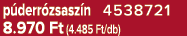 p derr zsasz n 4538721 8.970 Ft (4.485 Ft/db)