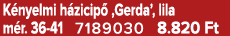 K nyelmi h zicip ‚Gerda’, lila m r. 36 41 7189030 8.820 Ft