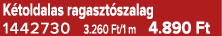 K toldalas ragaszt szalag 1442730 3.260 Ft/1 m 4.890 Ft