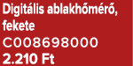 Digit lis ablakh m r , fekete C008698000 2.210 Ft
