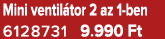 Mini ventil tor 2 az 1 ben 6128731 9.990 Ft