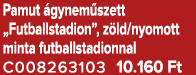Pamut gynem szett „Futballstadion”, z ld/nyomott minta futballstadionnal C008263103 10.160 Ft