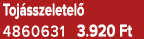 Toj sszeletel 4860631 3.920 Ft