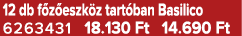 12 db f z eszk z tart ban Basilico 6263431 18.130 Ft 14.690 Ft