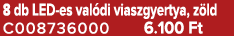 8 db LED es val di viaszgyertya, z ld C008736000 6.100 Ft
