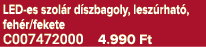LED es szol r d szbagoly, lesz rhat , feh r/fekete C007472000 4.990 Ft