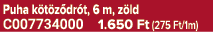 Puha k t z dr t, 6 m, z ld C007734000 1.650 Ft (275 Ft/1m)