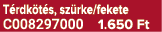 T rdk t s, sz rke/fekete C008297000 1.650 Ft