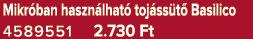 Mikr ban haszn lhat toj ss t  Basilico 4589551 2.730 Ft